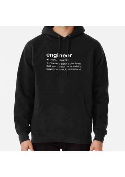 Funny Engineer Definition Baskılı Sweatshirt