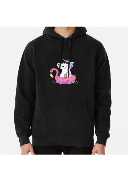 Pool Party Unicorn Baskılı Sweatshirt