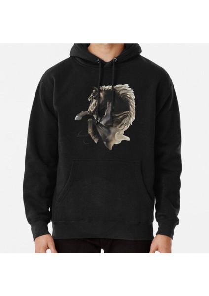 Black Fury (Cut-Out) Baskılı Sweatshirt