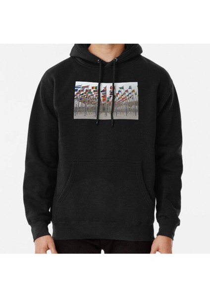 World Flags Baskılı Sweatshirt