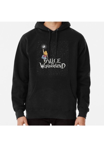 Alice In Wonderland Starry Night Baskılı Sweatshirt