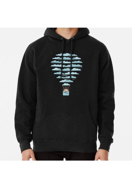 Weather Balloon Baskılı Sweatshirt