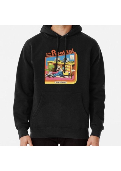 Hide From Reality Baskılı Sweatshirt