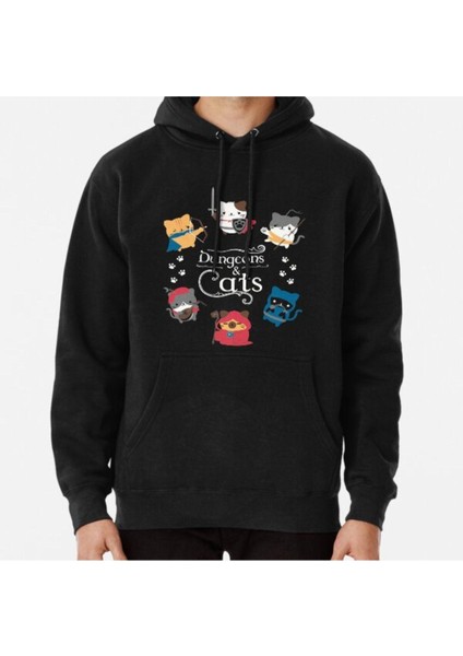 Dungeons And Cats Baskılı Sweatshirt