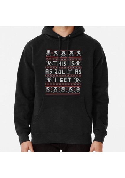Emo Gothic Ugly Christmas Sweater Baskılı Sweatshirt
