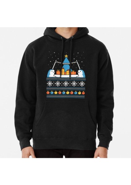 Christmas Narwhals Baskılı Sweatshirt