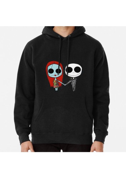 Jack And Sandy - The Nightmare Before Christmas Baskılı Sweatshirt