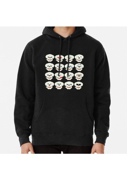 Labrador Emoji Baskılı Sweatshirt