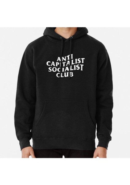 Anti Capitalist Socialist Club - The Peach Fuzz Baskılı Sweatshirt