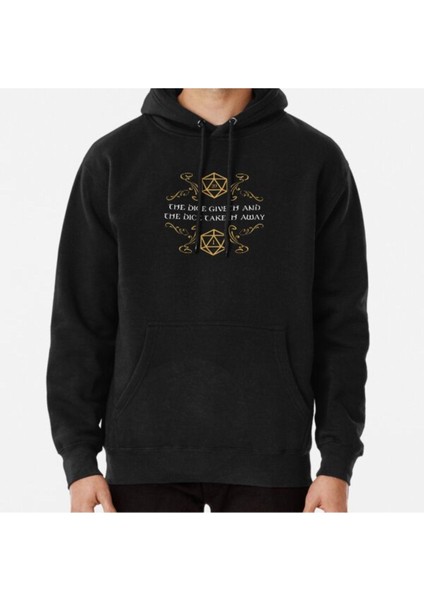 The Dice Giveth And Taketh Away Natural 20 And Critical Fail Baskılı Sweatshirt