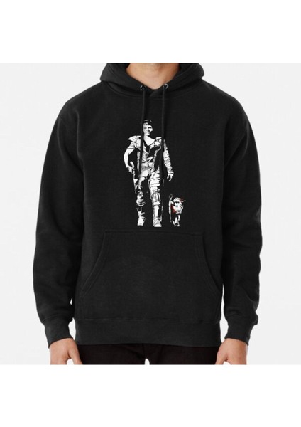 Road Warrior - Black Baskılı Sweatshirt