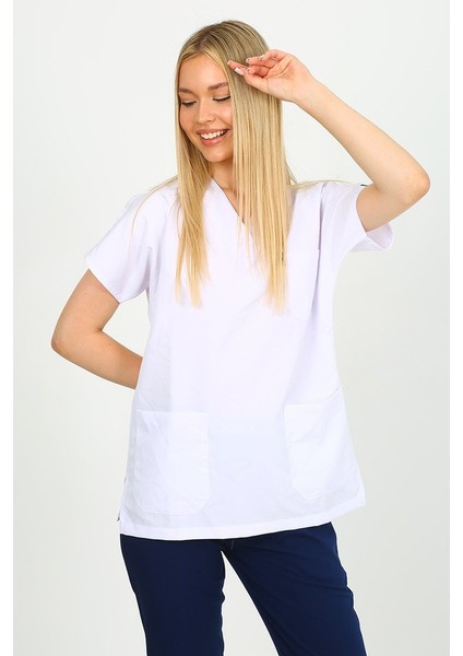 Beyaz - Lacivert Kombin Unisex Uniforma (Likralı) M - Takım - Hayır Isim Yazılmasın fiyatları