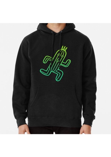 Final Fantasy - Cactuar Baskılı Sweatshirt