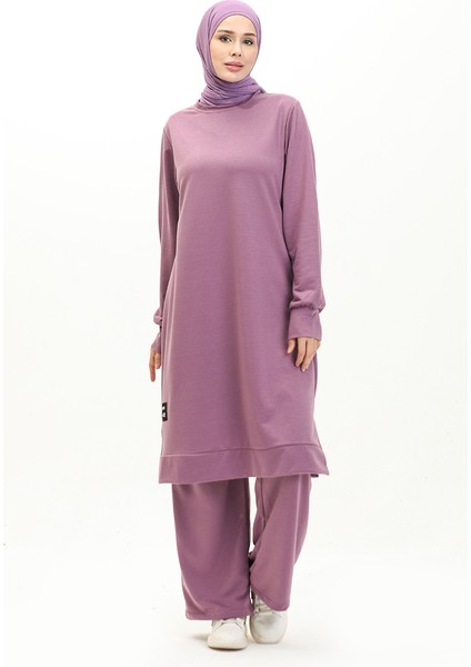 Iki Ip Tunik Pantolon Ikili Takım 0044-21 Lila fiyatları