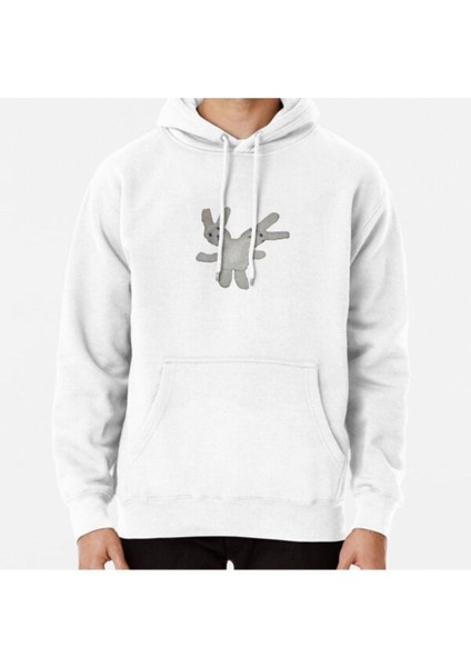 Two-Headed Bunny Baskılı Sweatshirt