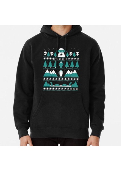 Paranormal Christmas Sweater Baskılı Sweatshirt