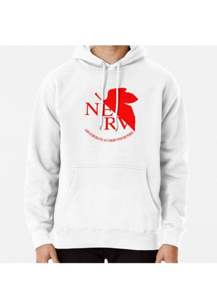 Nerv Logo, Neon Genesis Evangelion Baskılı Sweatshirt