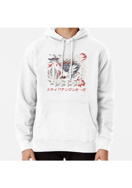 Monster Hunter World Iceborne Stygian Zinogre Kanji Baskılı Sweatshirt