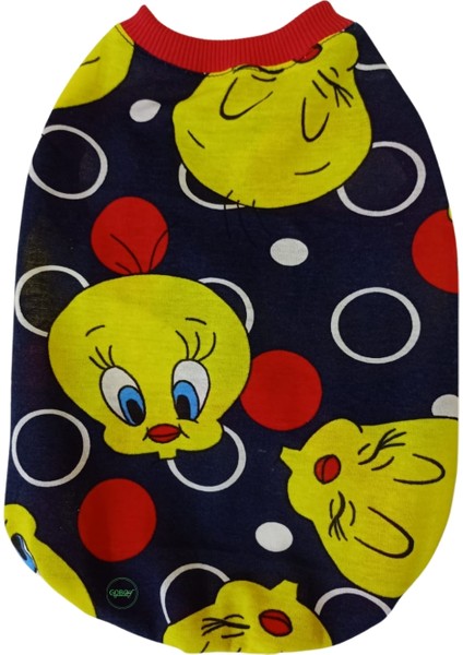 Tweety Desenli Kedi/köpek Tişörtü Kıyafeti