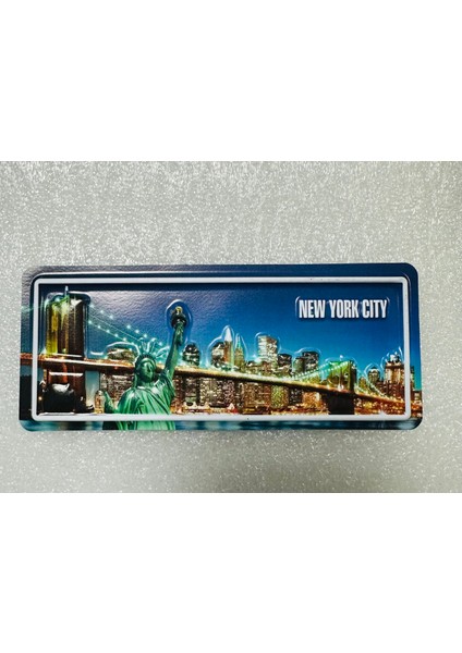 New York Kolleksiyonluk Metal Magnet.