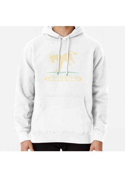 You Cant Scare Me I Own A Mule Kicking Mule Nickerstickers On Redbubble Baskılı Sweatshirt