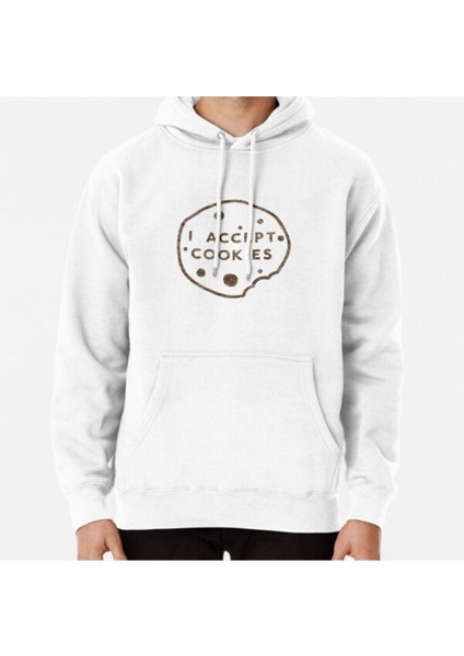 I Accept Cookies Baskılı Sweatshirt