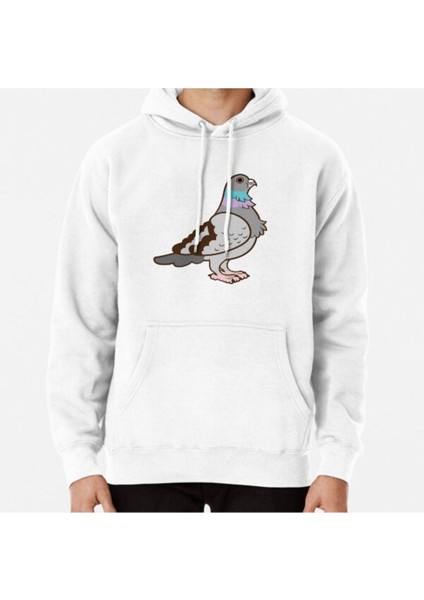 Pigeon Pattern Baskılı Sweatshirt