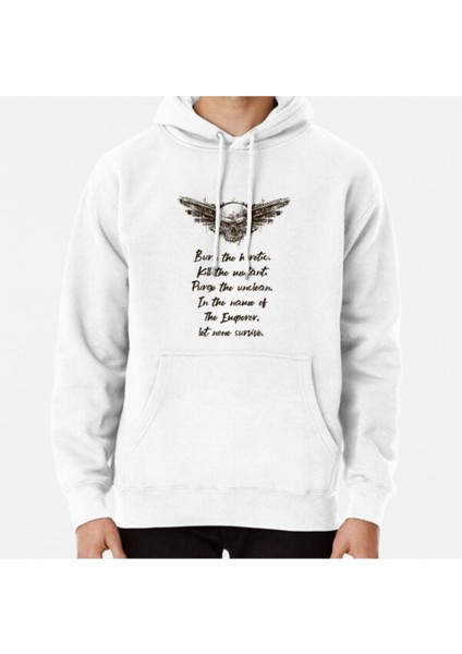 For The Emperor Let None Survive Wargaming Baskılı Sweatshirt