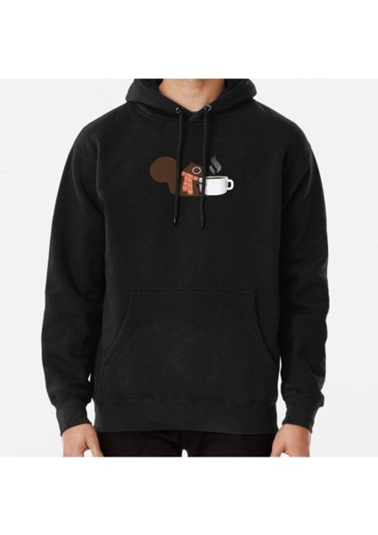 Squirrel Coffee Holiday Baskılı Sweatshirt