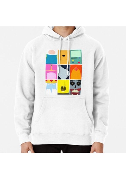 Minimalist Adventure Time Baskılı Sweatshirt