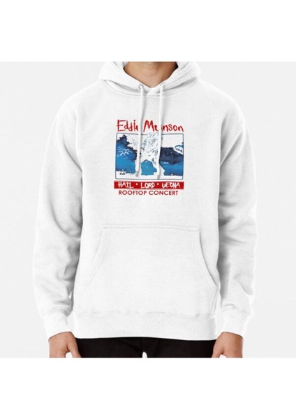 Eddie Munson's Rooftop Concert Baskılı Sweatshirt