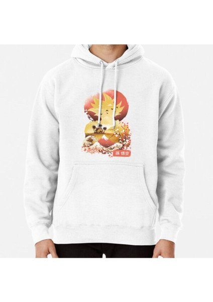 Ukiyo E Super Saiyan Baskılı Sweatshirt