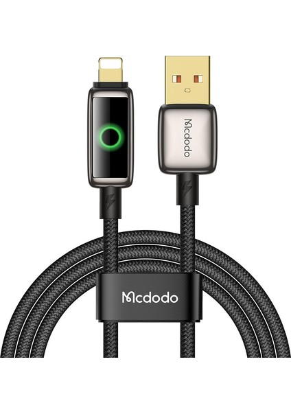CA-6590 Usb-A - Halo Nefes Alan Işık Siyahlı Işık Otomatik Kapanma Kablosu