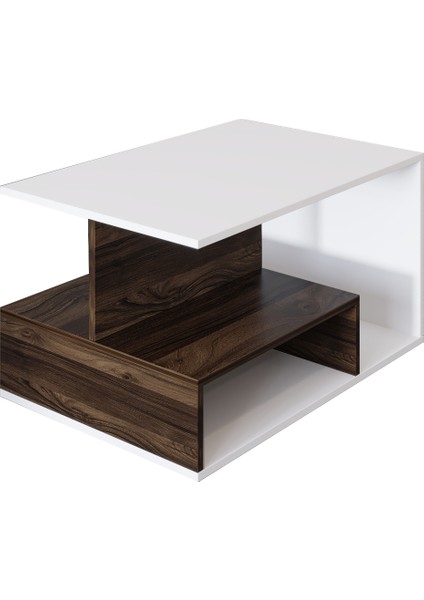 Vera S004 Orta Sehpa Beyaz/sandık Ceviz, Ev-Ofis fırsatları