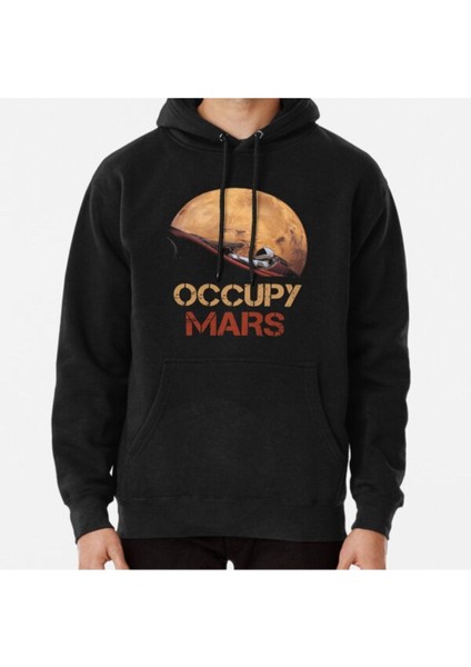 Occupy Mars Baskılı Sweatshirt
