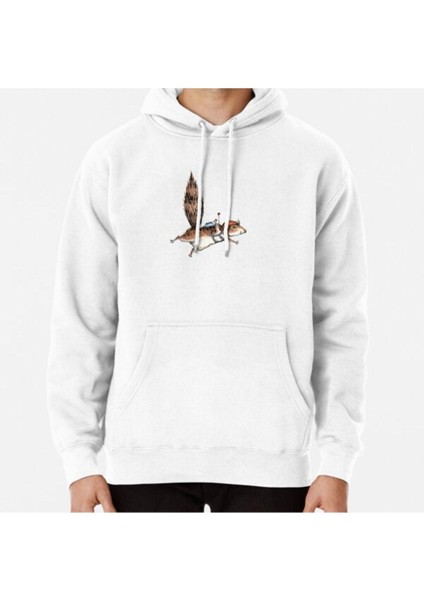 Skydiver Squirrel, Skydiving Adventure Design Baskılı Sweatshirt