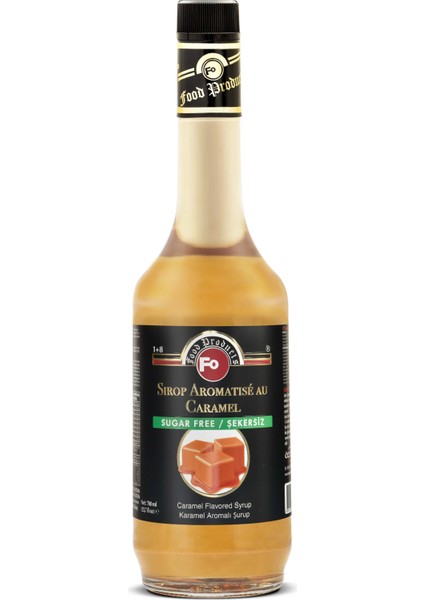 Şekersiz Karamel Aromalı Şurup 700ML