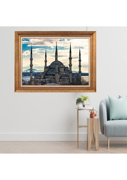 Altın Çerçeveli Paspartulu Tablo A594