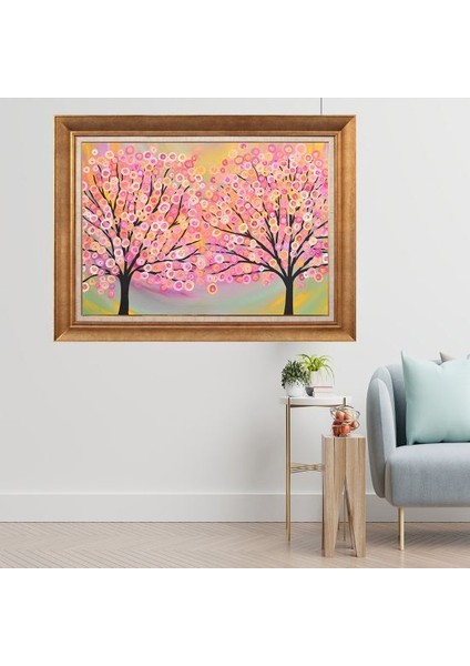 Altın Çerçeveli Paspartulu Tablo A2091