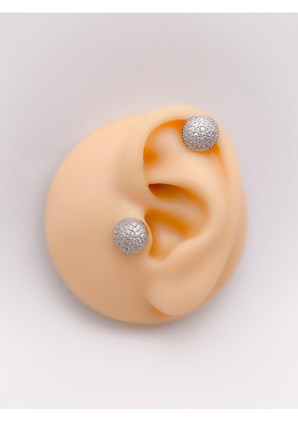 Cerrahi Çelik Piercing Full Zirkon Taşlı Daire Kıkırdak Helix Tragus PIERCING(1ADET)