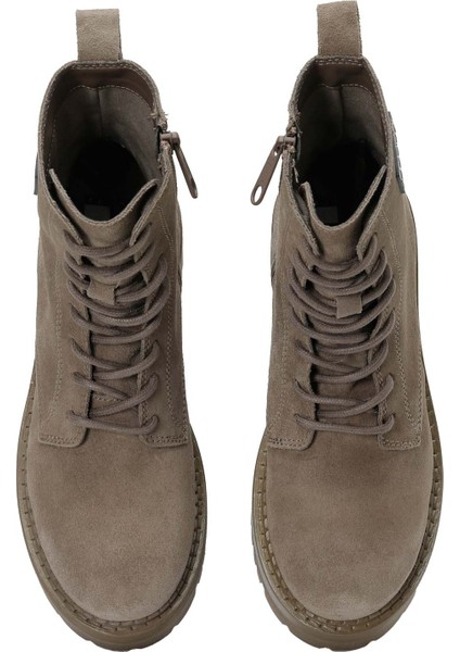 Tjw Urban Lace Up Suede Grı Kadın Bot