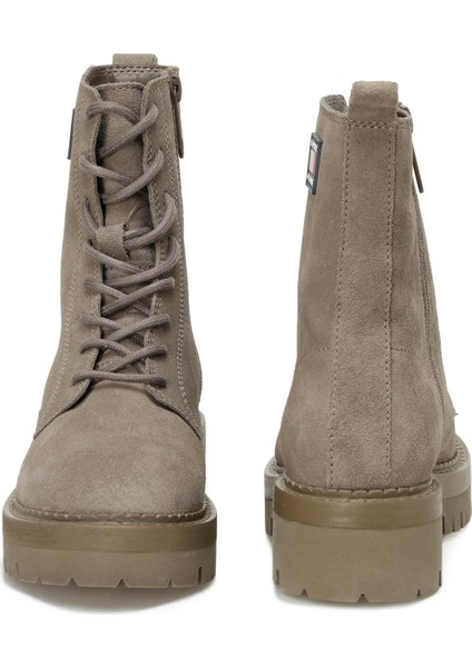 Tjw Urban Lace Up Suede Grı Kadın Bot