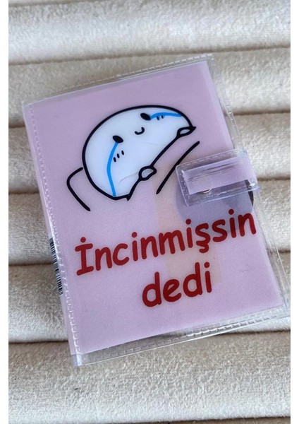 Pembe Renk Incinmişsin Dedi Yazılı Mini Defter