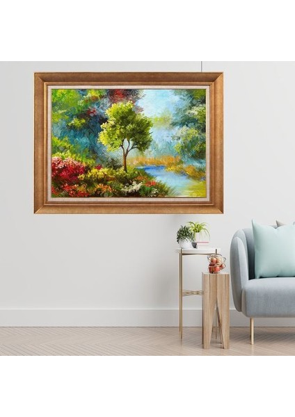 Altın Çerçeveli Paspartulu Tablo A1175