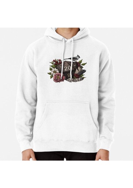 Druid Class D20 - Tabletop Gaming Dice Baskılı Sweatshirt
