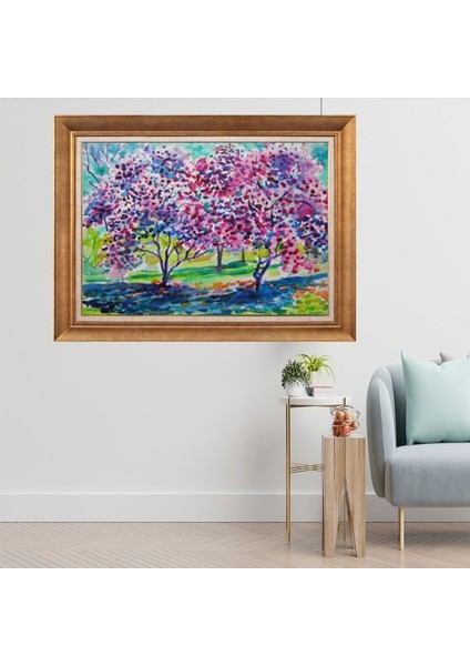 Altın Çerçeveli Paspartulu Tablo A2039