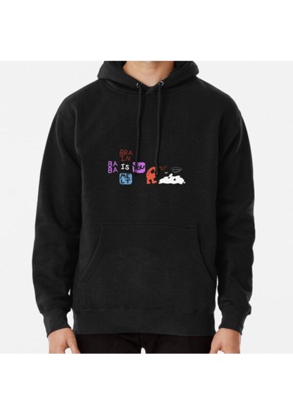 Baba Is You, Brain Is Melt Baskılı Sweatshirt