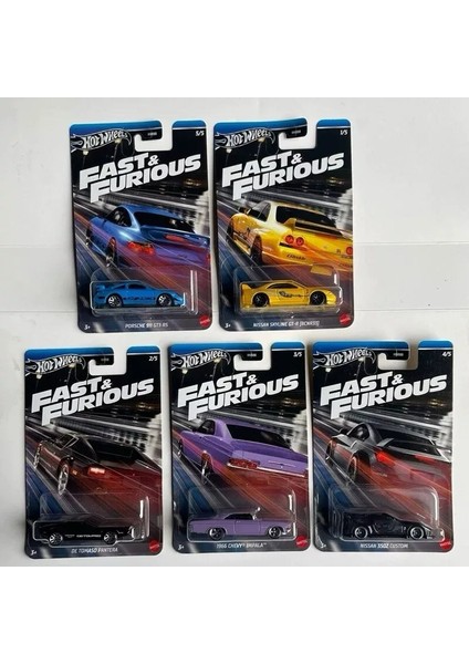 Fast And Furious Uzun Kart 2024/G 5'li Set