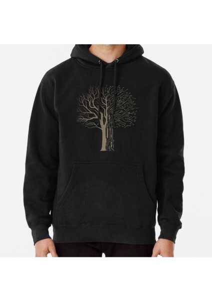 Digital Tree Baskılı Sweatshirt