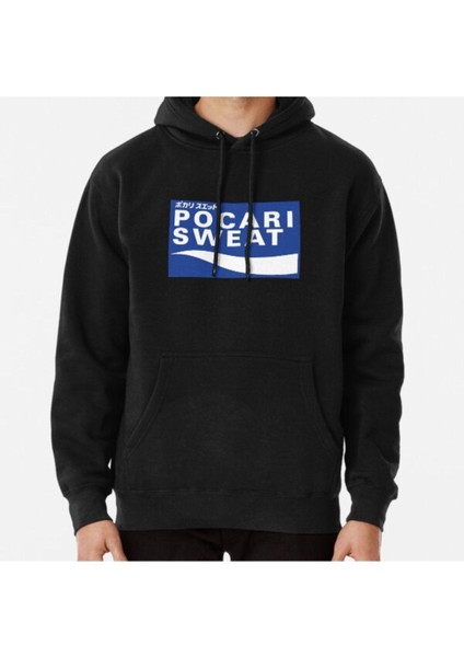 Pocarı Sweat On Blue Background Baskılı Sweatshirt